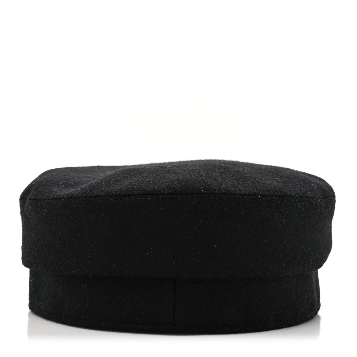 Wool Flannel Cabourg En Finesse Cap Black