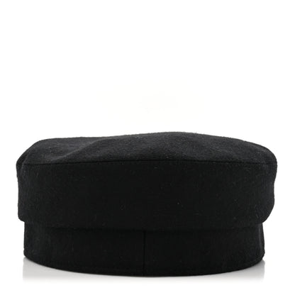 Hermes Wool Flannel Cabourg En Finesse Cap Black 5 of 9