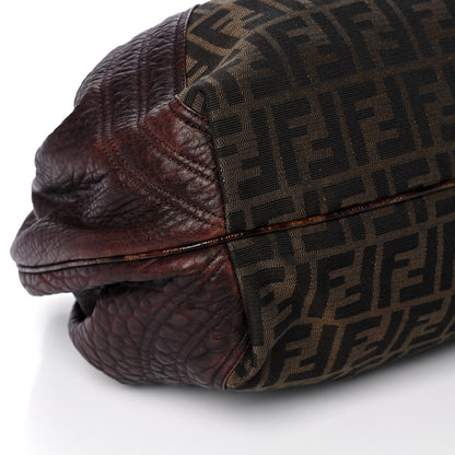 Fendi Zucca Nappa Nuvolata Vitello Tortuga Spy Tobacco Moro 11 of 12