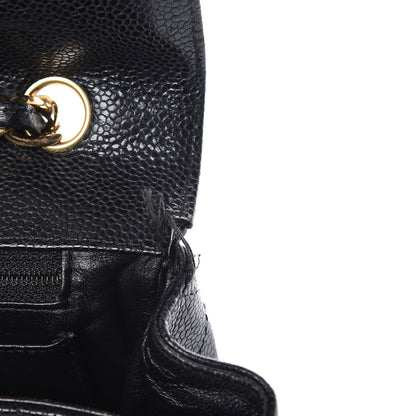 Chanel Caviar Quilted Jumbo Single Flap Black 9 of 15