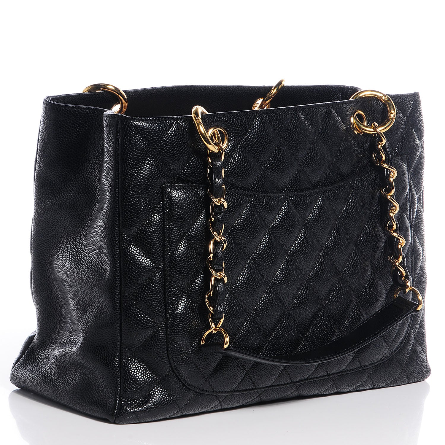 Chanel Caviar Grand Shopping Tote GST Black 3 of 6
