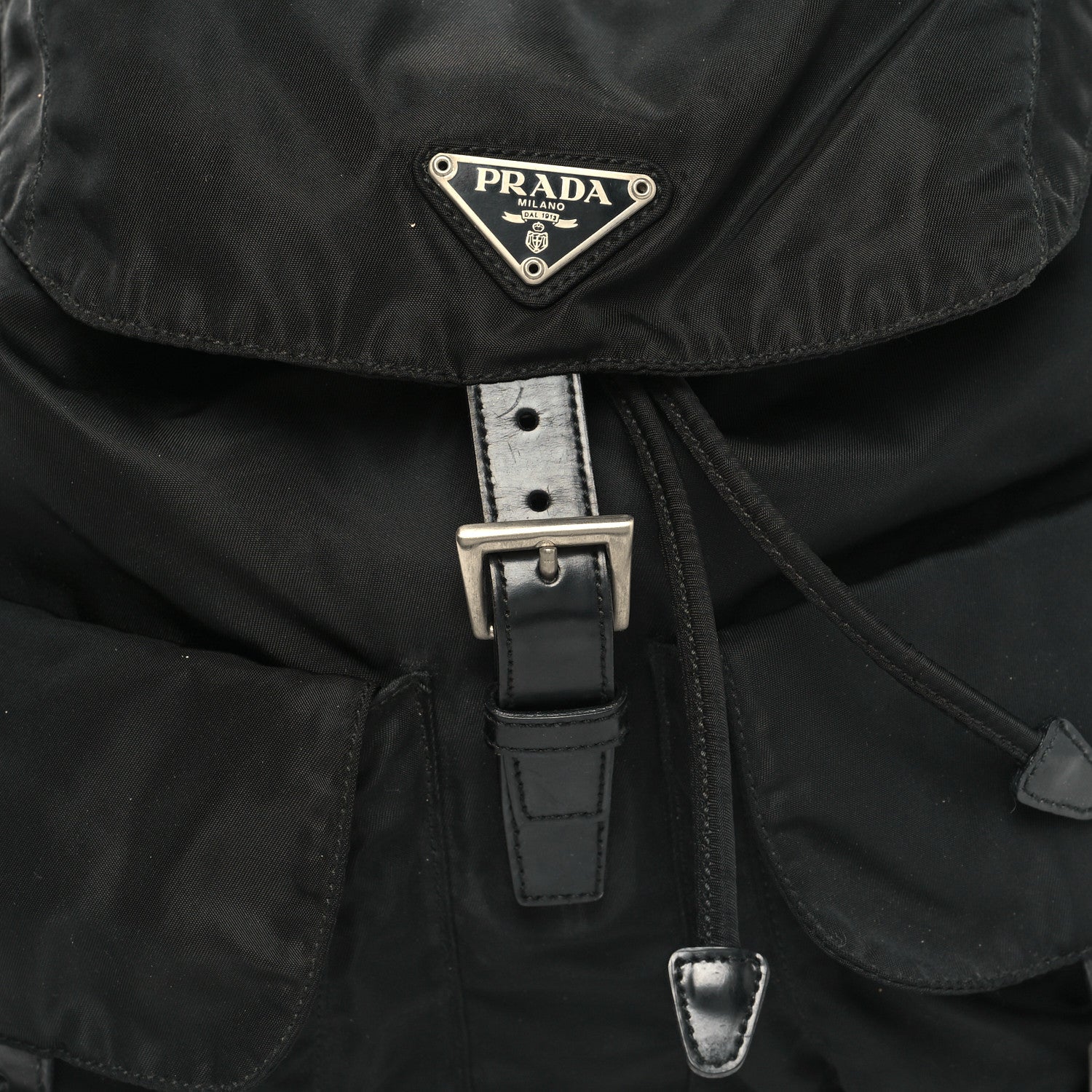 Prada Nylon Vela Medium Backpack Black 7 of 11