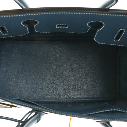 Hermes Evercalf Vibrato Birkin 35 Bleu Thalassa 4 of 18