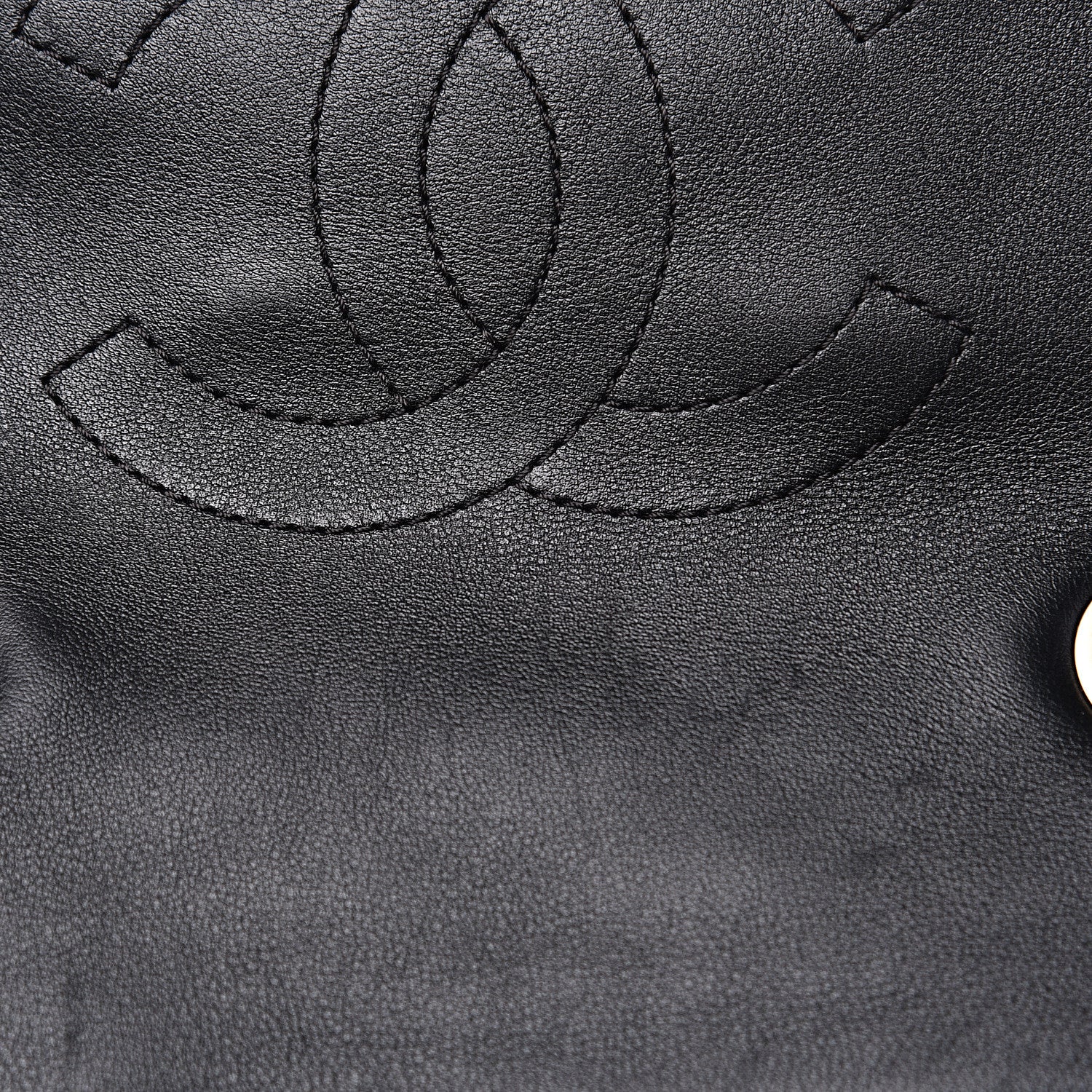 Chanel Calfskin Quilted Medium Graphic Flap Beige Black 11 of 13