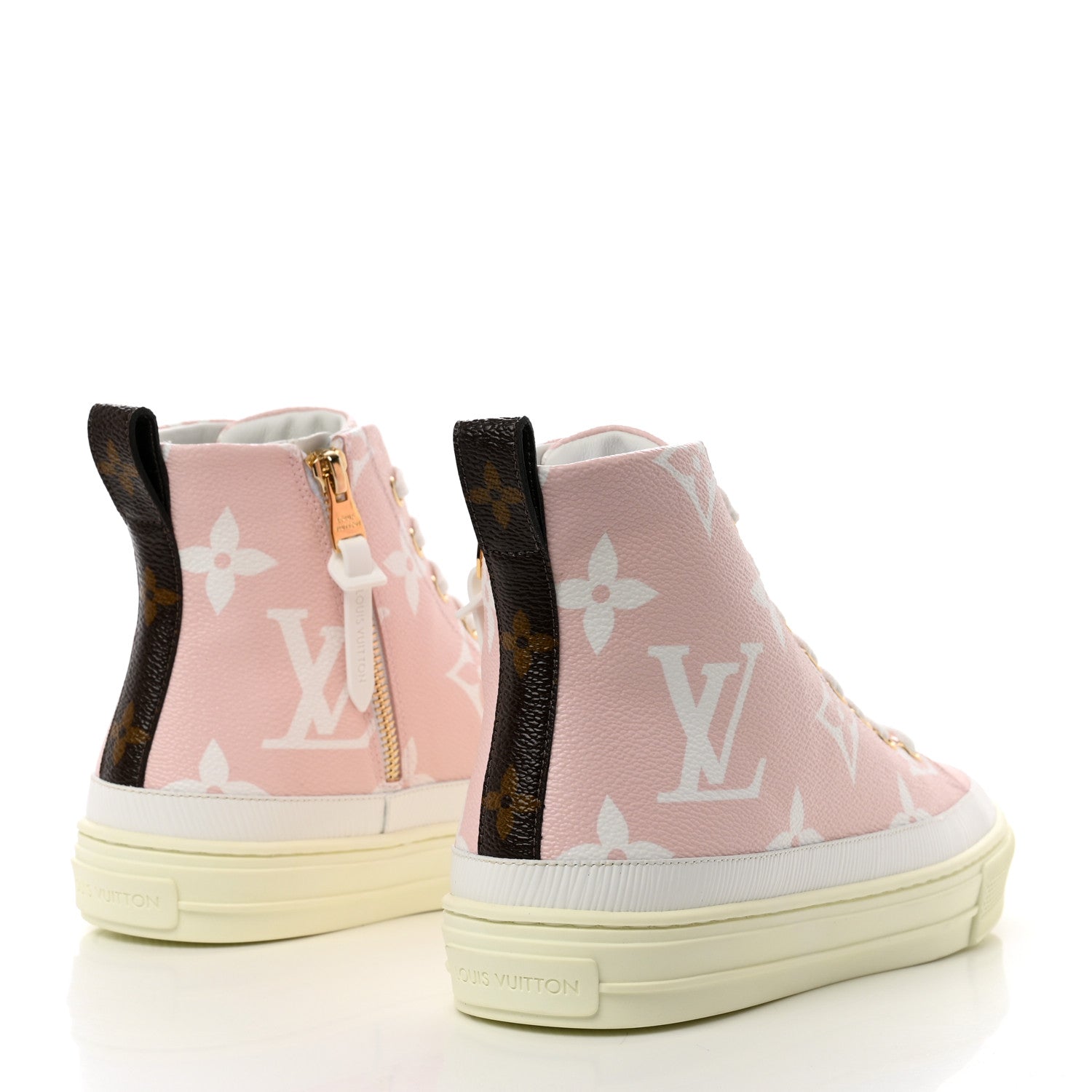 Louis Vuitton Monogram Giant Stellar Sneaker Boots 38.5 Rose 4 of 9