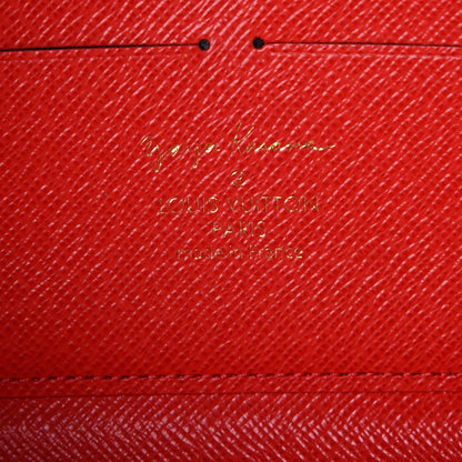 Louis Vuitton Monogram Kusama Pumpkin Dots Zippy Wallet Red 6 of 7