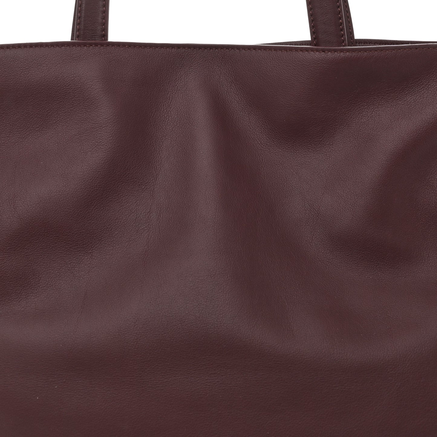 Calfskin Large Flamenco Knot Bag Dark Burgundy