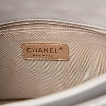 Chanel Calfskin Quilted Retro Chain Flap Beige 6 of 7