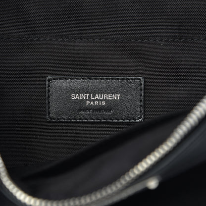 Saint Laurent Canvas Calfskin City Belt Bag Black 6 of 9