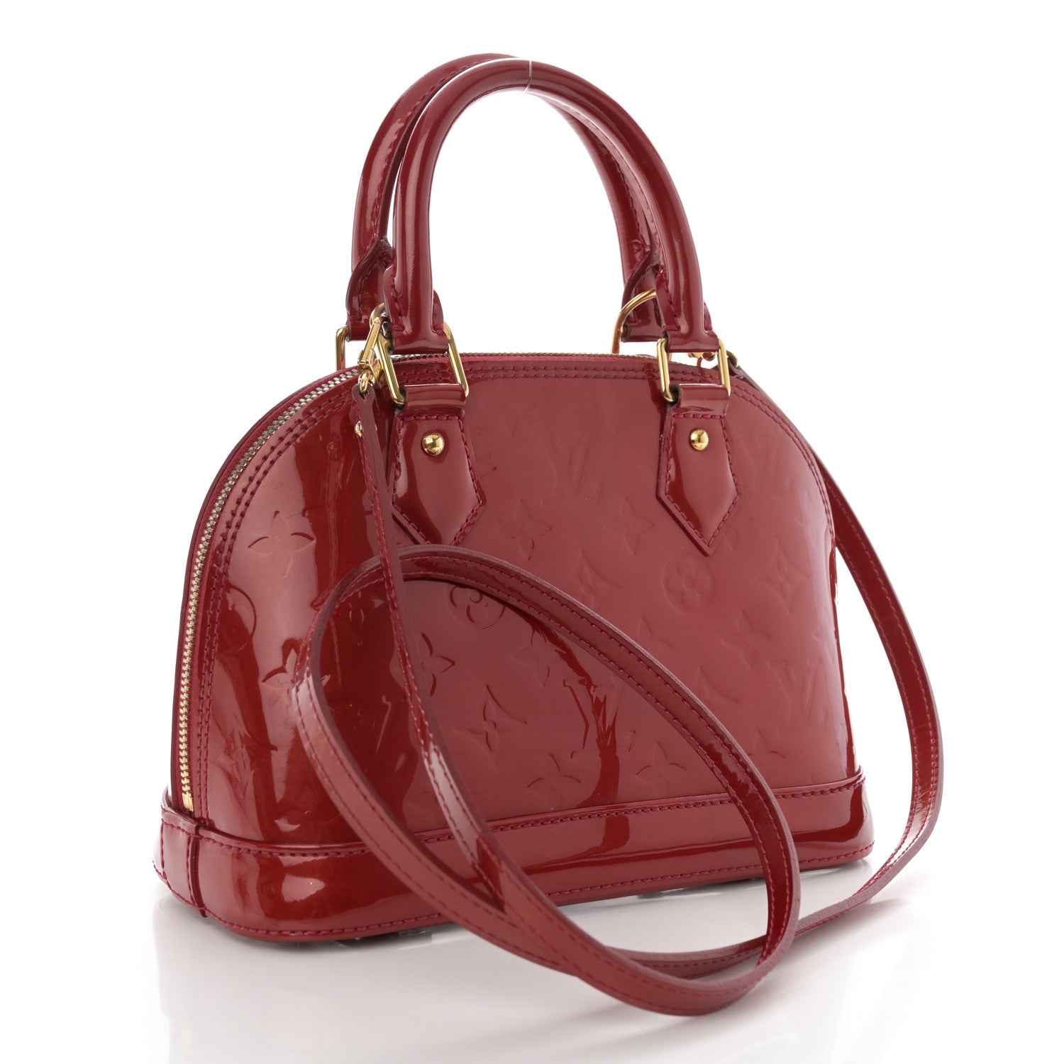 Louis Vuitton Vernis Alma BB Pomme D'Amour 3 of 13