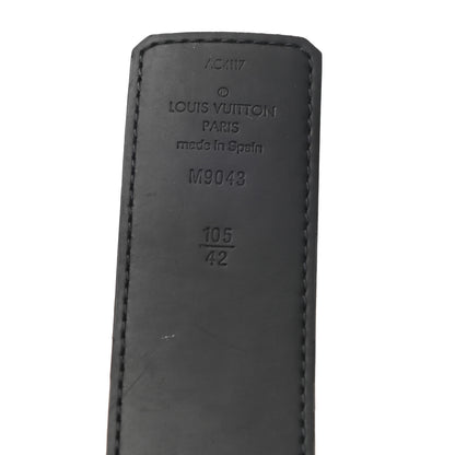 Louis Vuitton Monogram Eclipse Taigarama 40mm LV Initiales Reversible Belt 105 42 Black 3 of 5