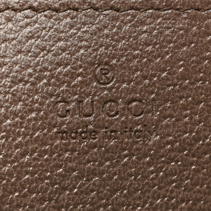 Gucci GG Supreme Monogram Textured Dollar Calfskin Web Small Ophidia Dome Shoulder Bag Beige Ebony New Acero 6 of 13
