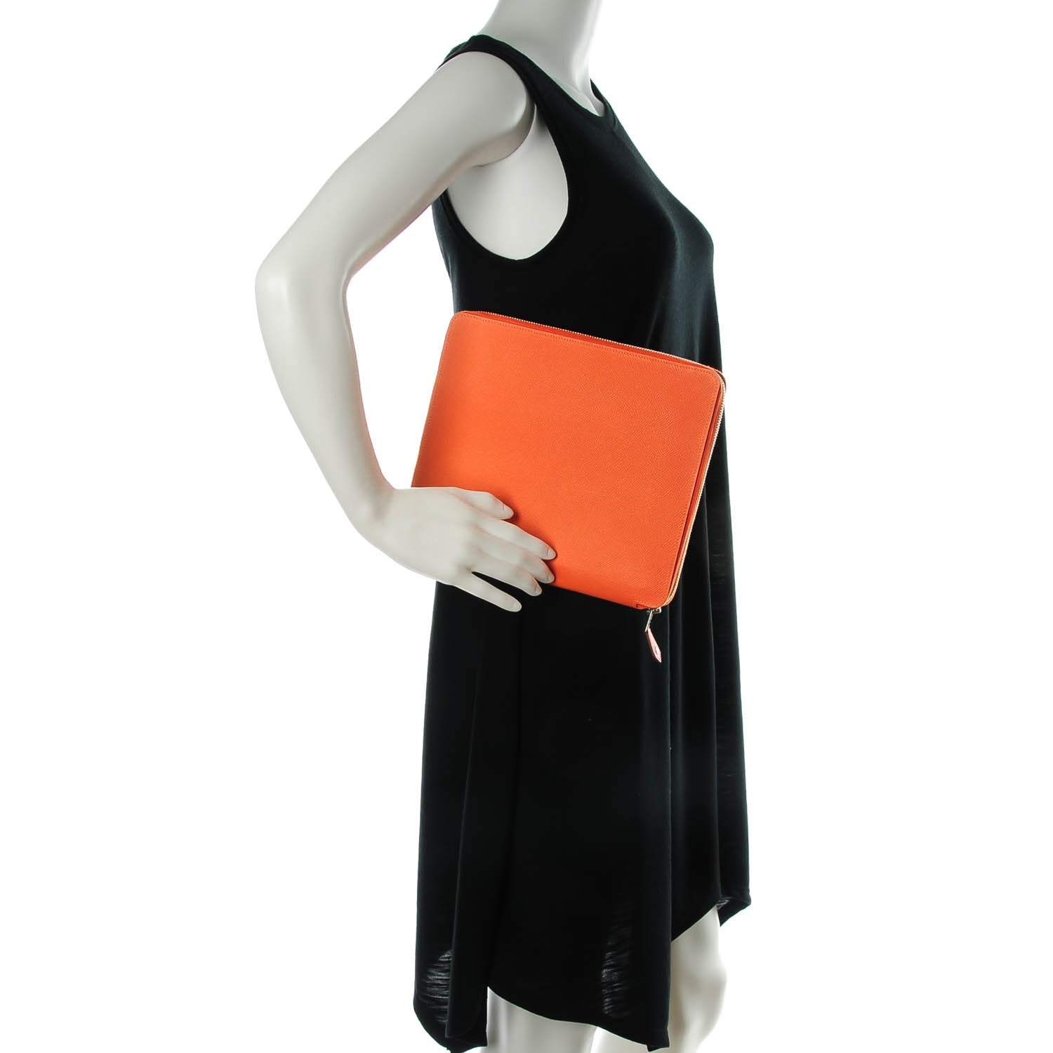 Hermes Epsom E-Zip iPad Notebook Cover Orange 2 of 7
