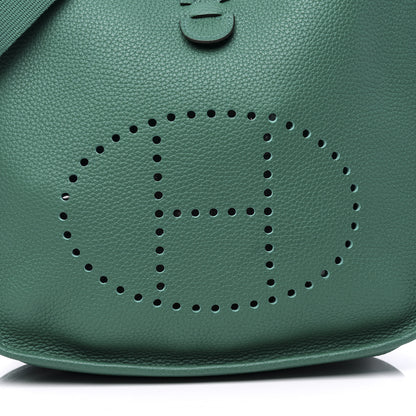 Hermes Taurillon Clemence Evelyne III PM Vert Vertigo 10 of 10