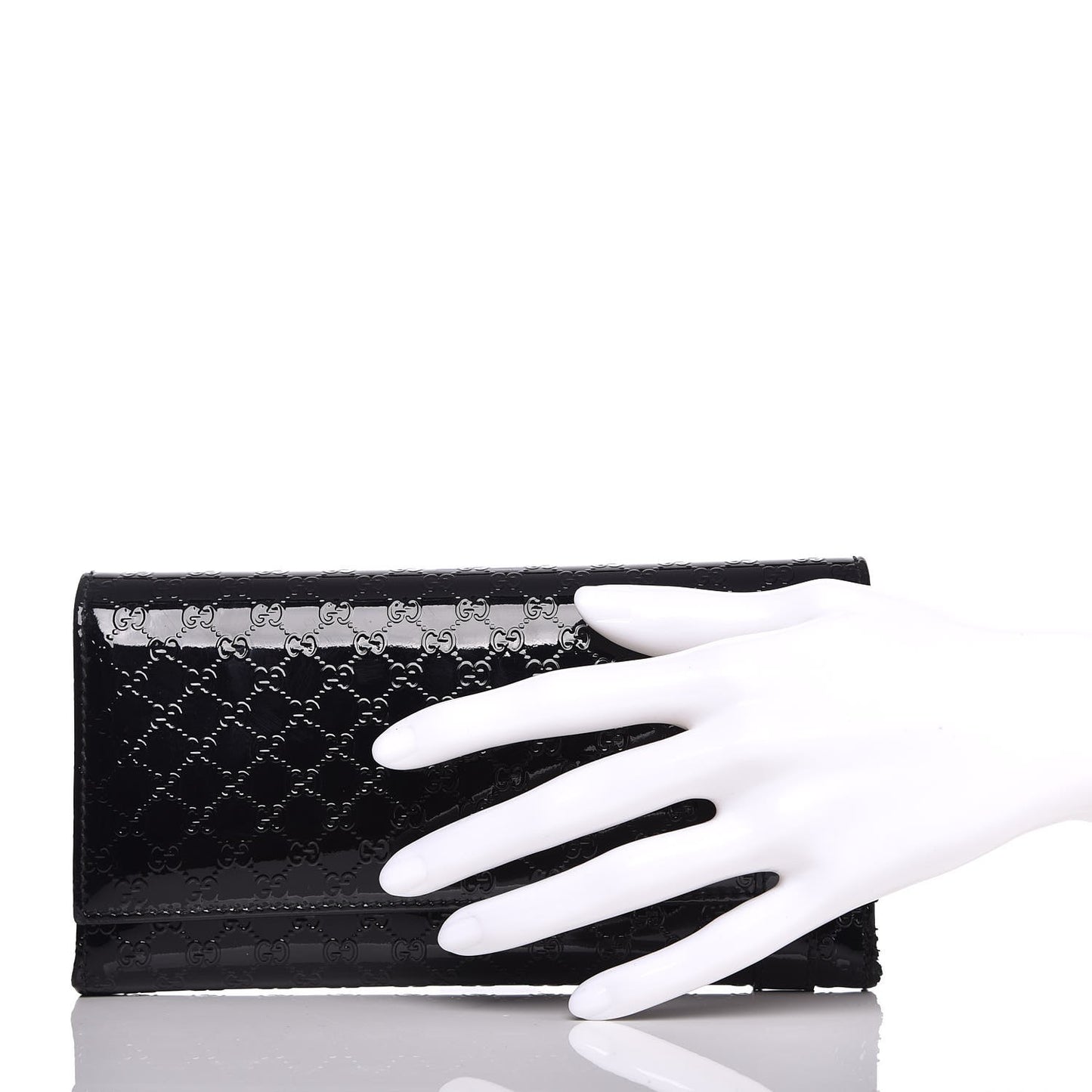 Patent Microguccissima Nice Wallet Black