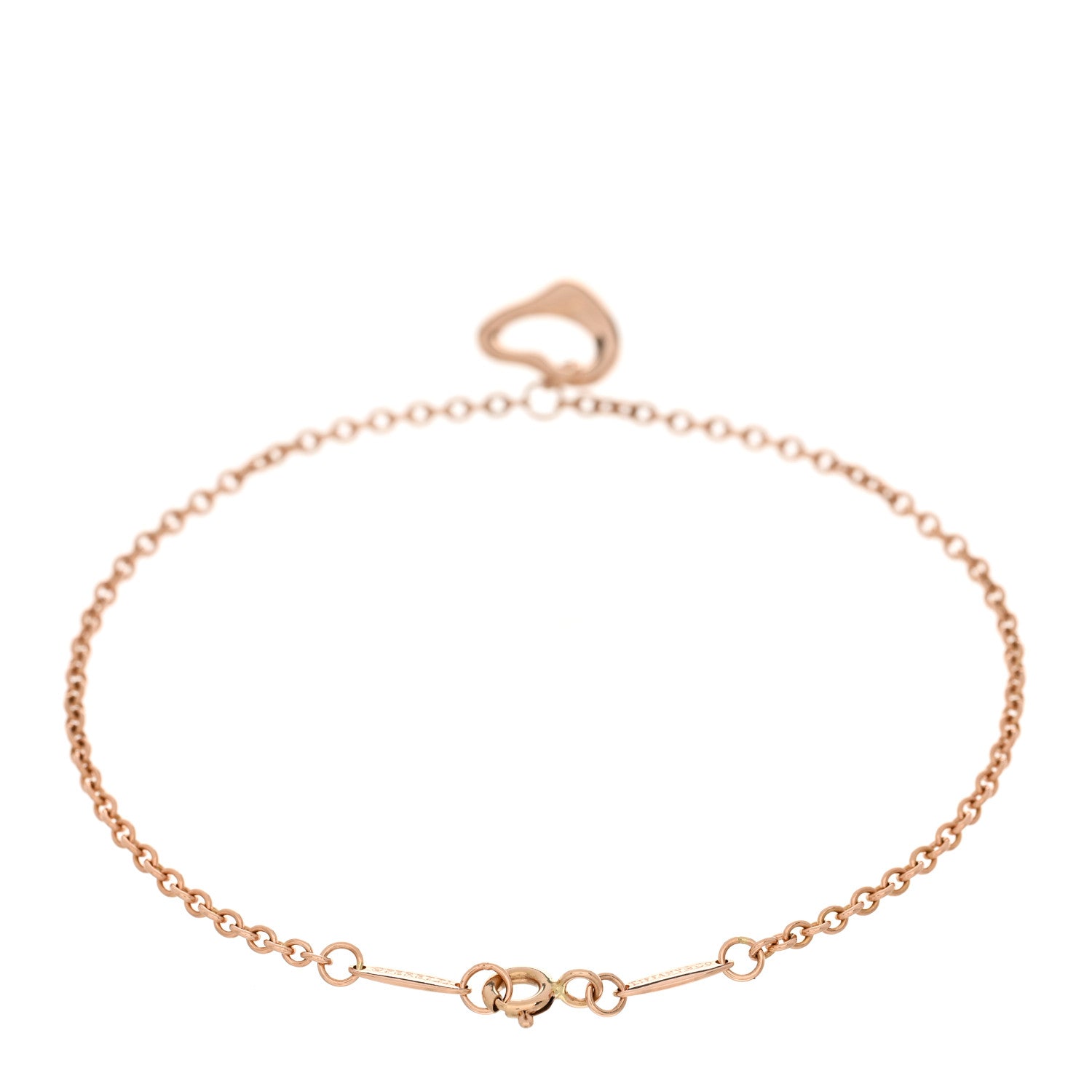 Tiffany 18K Rose Gold Elsa Peretti Open Heart Bracelet 2 of 3