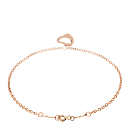 Tiffany 18K Rose Gold Elsa Peretti Open Heart Bracelet 2 of 3