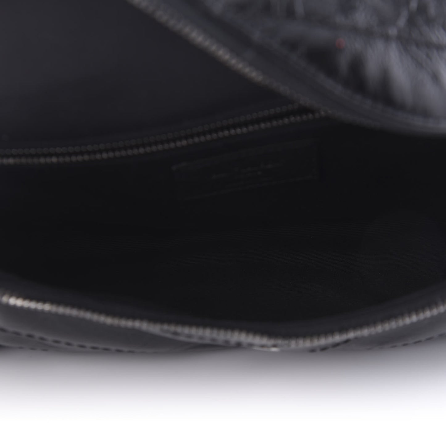 Crinkled Calfskin Matelasse Monogram Niki Body Bag Black