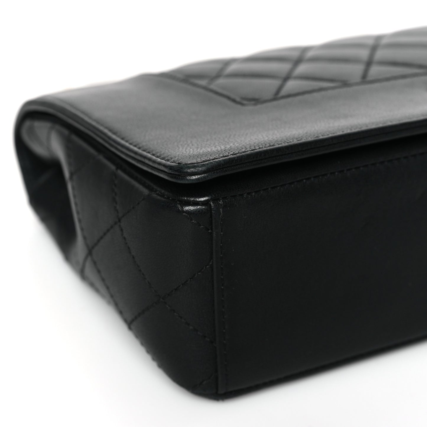 Sheepskin Quilted Vintage Mademoiselle Flap Black
