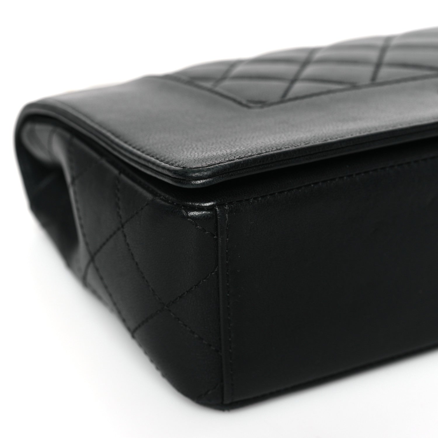 Chanel Sheepskin Quilted Vintage Mademoiselle Flap Black 8 of 9