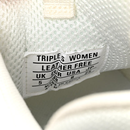 Balenciaga Fabric Mesh Womens Triple S Sneakers 38 White 10 of 10