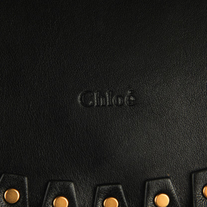 Chloe Calfskin Studded Small Hudson Shoulder Bag Black 5 of 8