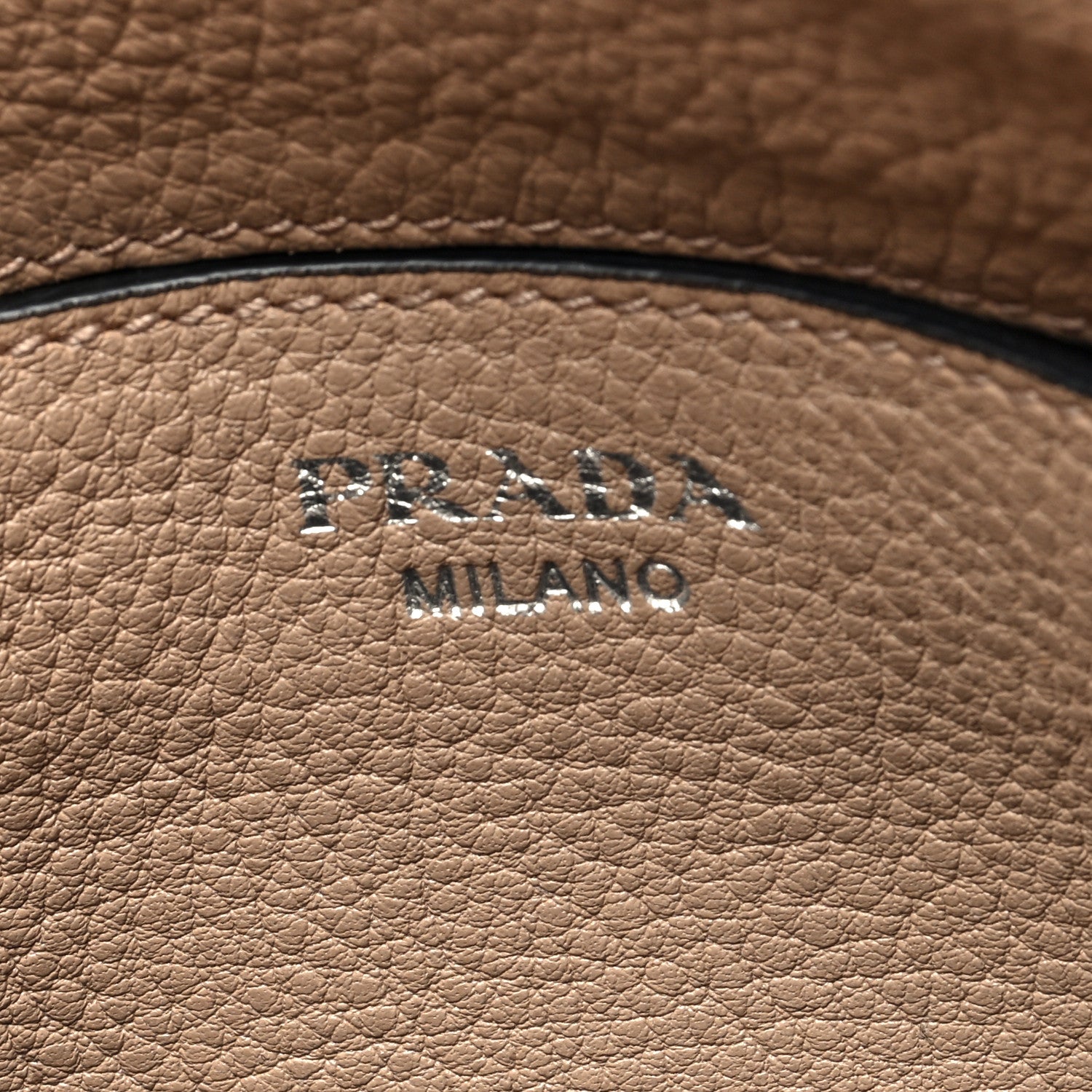 Prada Vitello Daino Double Zip Crossbody Bag Cammeo 7 of 10