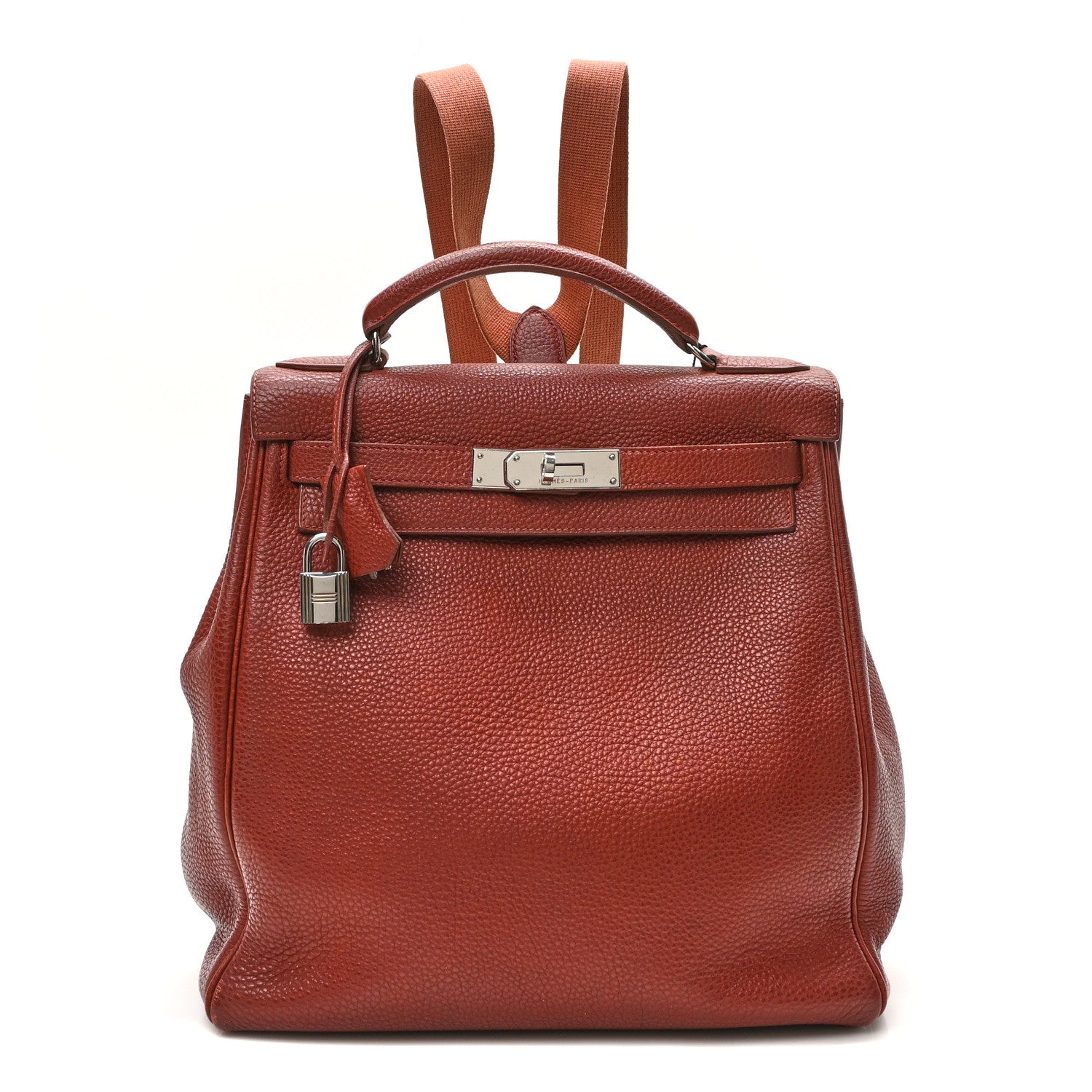 Hermes Togo Kelly Ado Backpack Brique 1 of 10