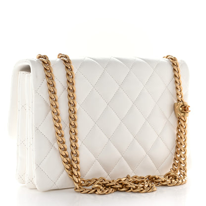 Chanel Lambskin Quilted Medium Pillow Crush Flap White 3 of 10