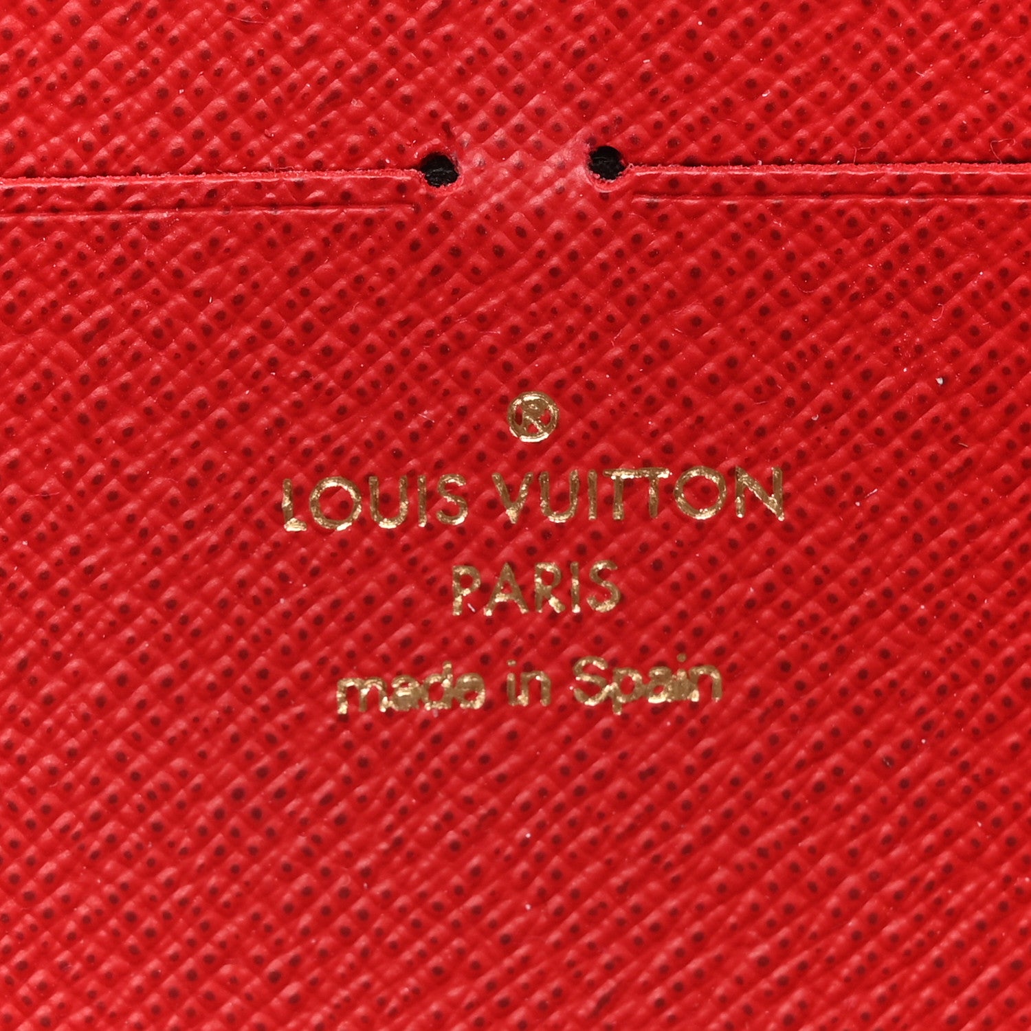Louis Vuitton Damier Ebene Clemence Wallet Cherry 6 of 7