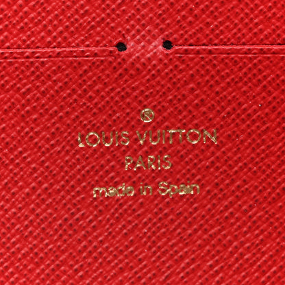 Louis Vuitton Damier Ebene Clemence Wallet Cherry 6 of 7