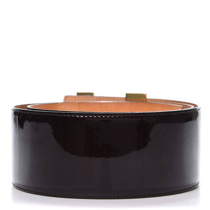 Louis Vuitton Patent LV Facettes Belt 85 34 Amarante 2 of 8