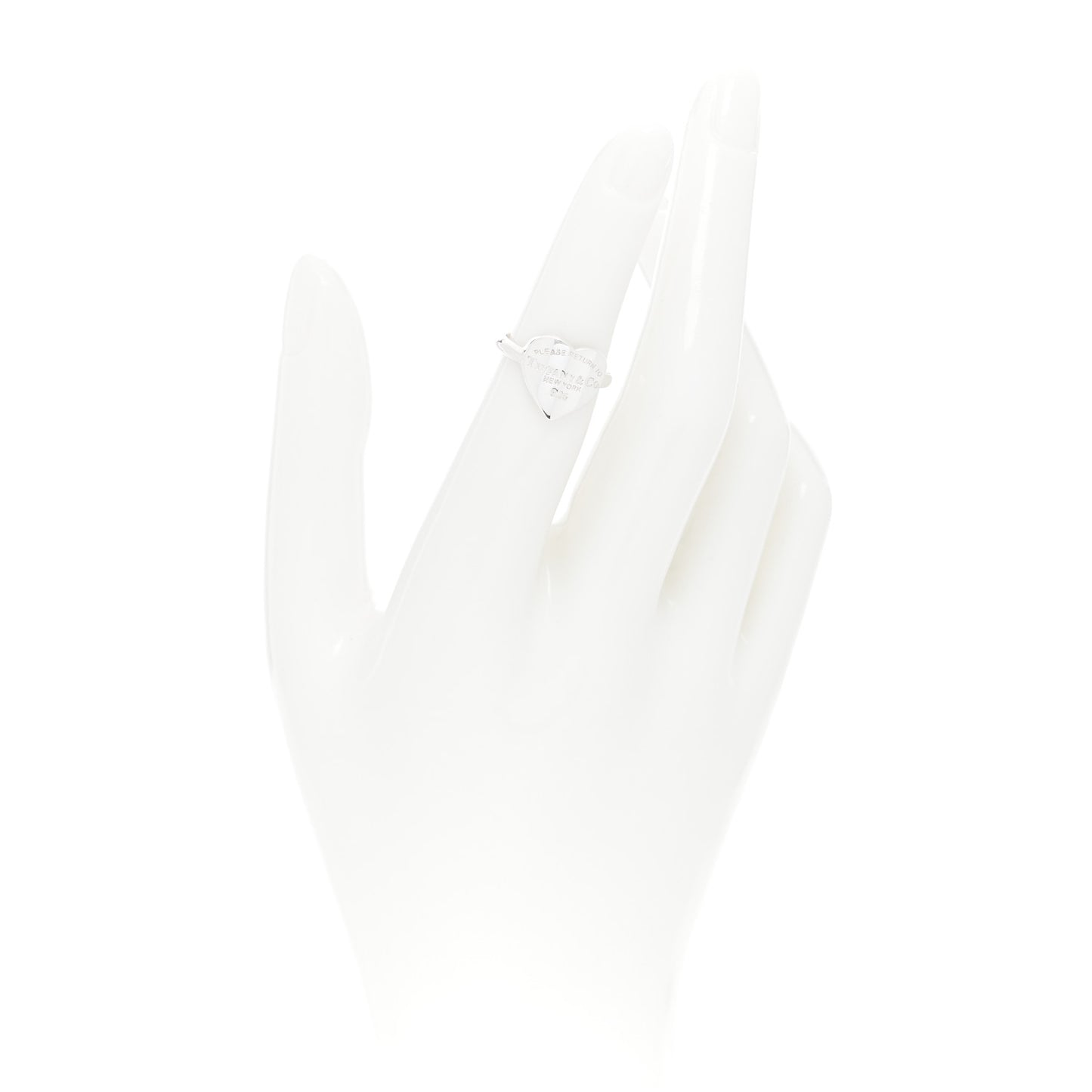 Sterling Silver Return to Tiffany Heart Ring 48 4.5