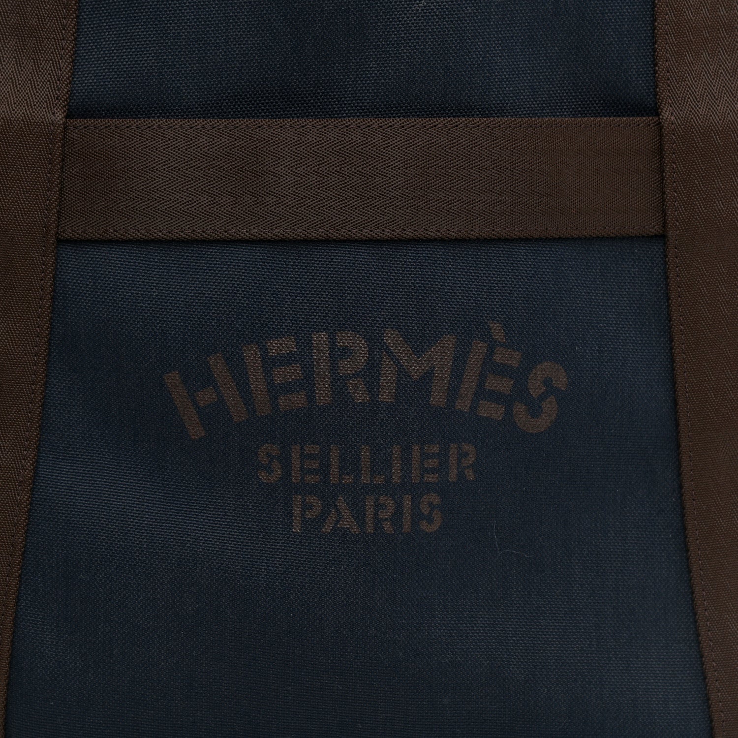 Hermes Canvas The Grooming Bag Bleu Navy Feu 11 of 12