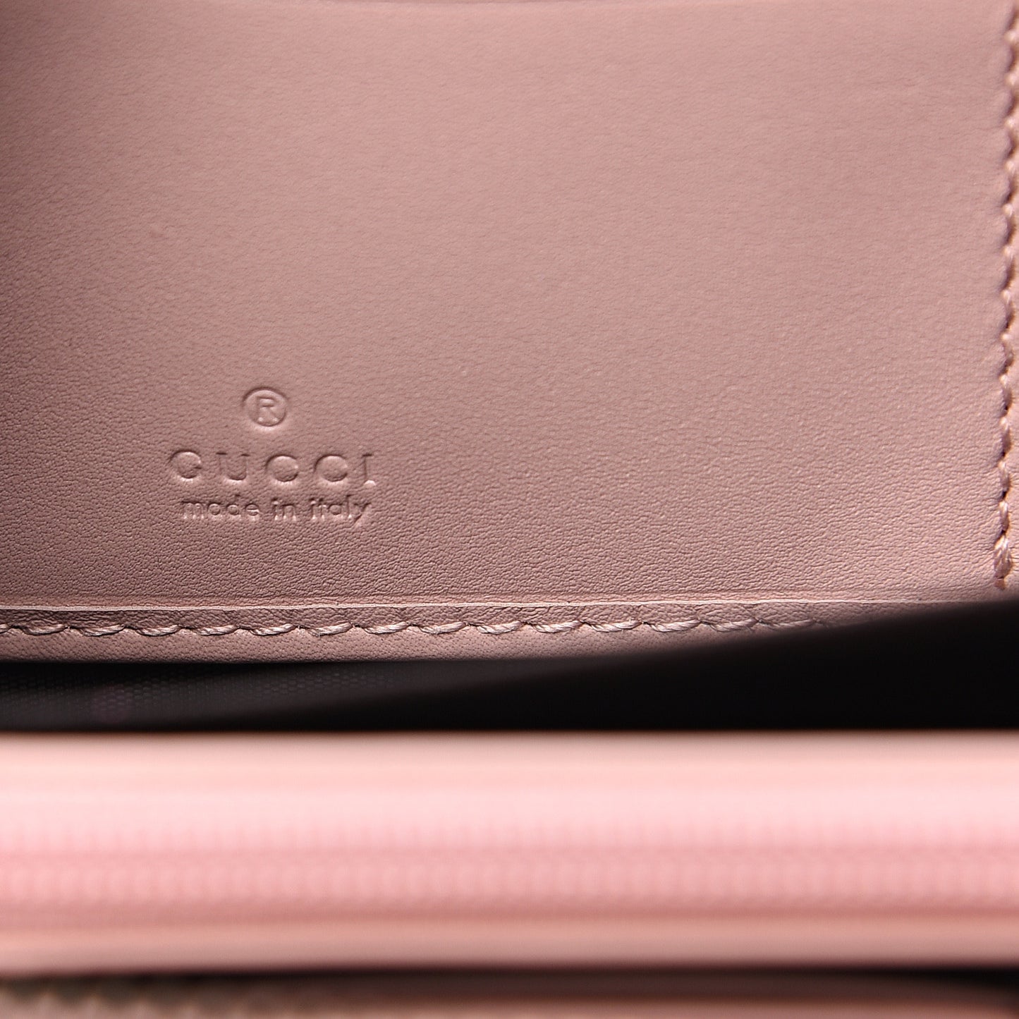 Calfskin Matelasse GG Marmont Zip Around Wallet Perfect Pink