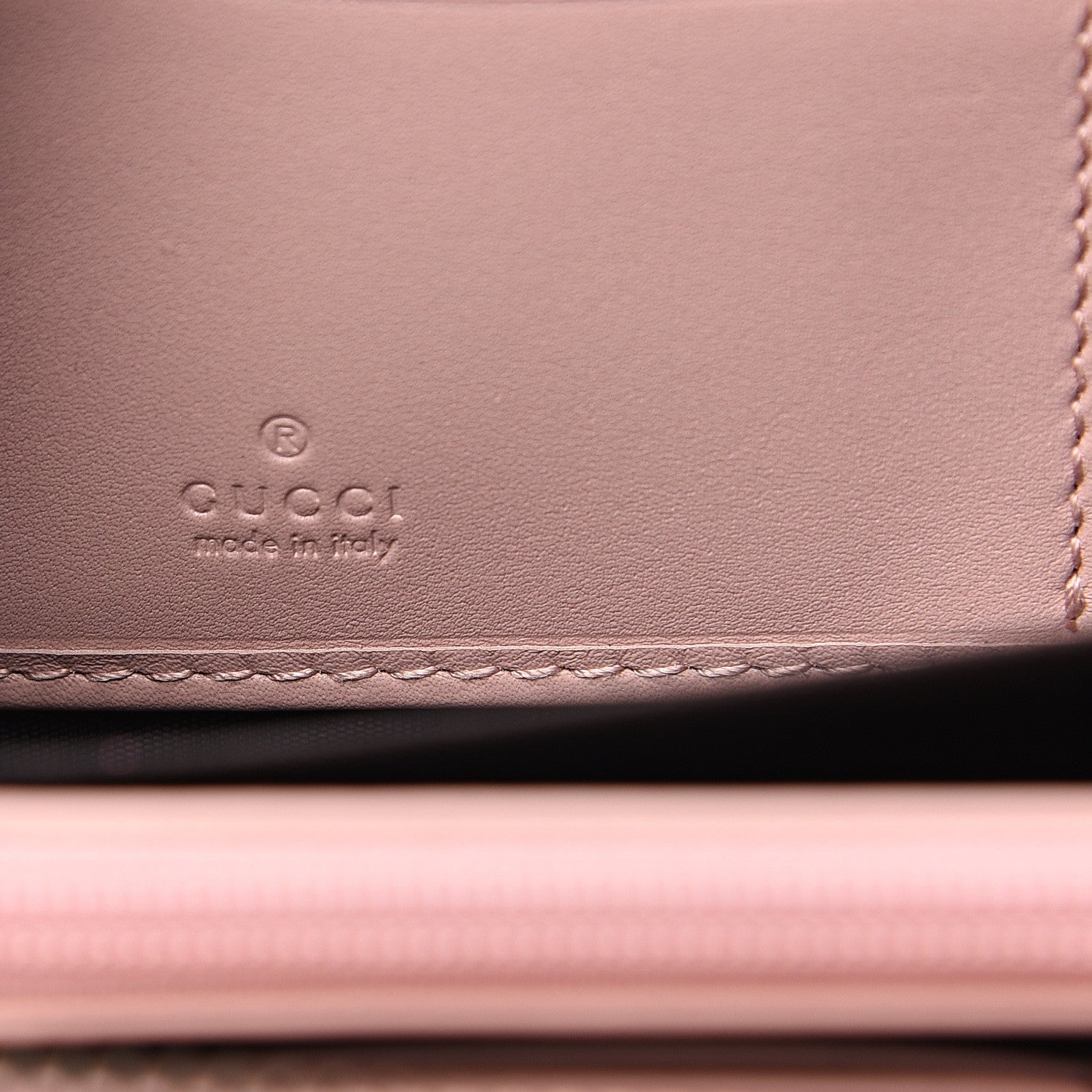 Gucci Calfskin Matelasse GG Marmont Zip Around Wallet Perfect Pink 5 of 9