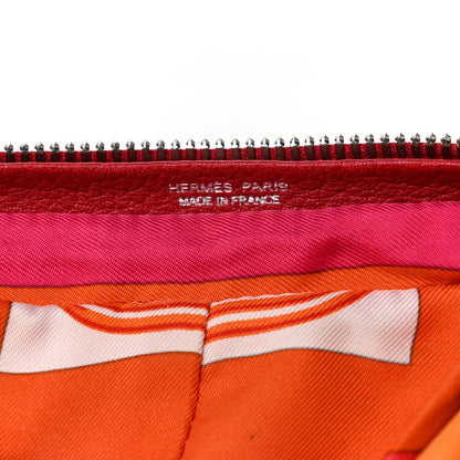 Hermes Buffle Brides de Gala Silky Pop Shopper Tote Rouge Garance 7 of 11