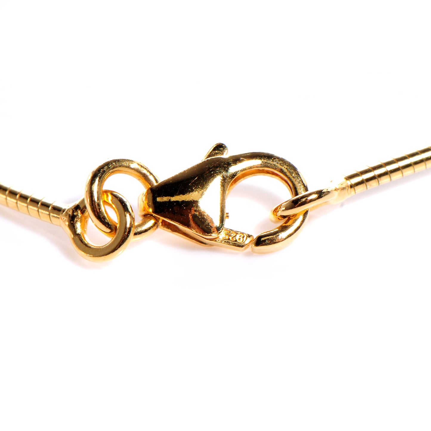 Gold Plated Pop H Necklace Bleu Lin