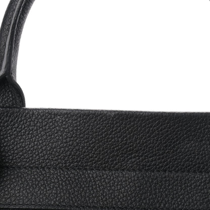 Saint Laurent Grained Calfskin Small Cabas Rive Gauche Black 8 of 12