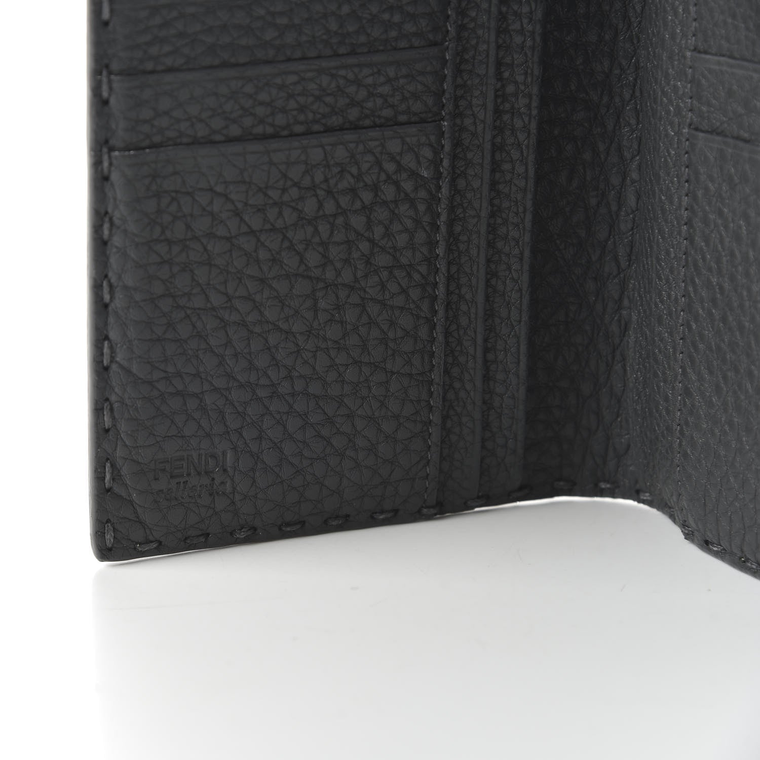 Fendi Cuoio Romano Selleria Peekaboo Continental Wallet Asfalto 17 of 22