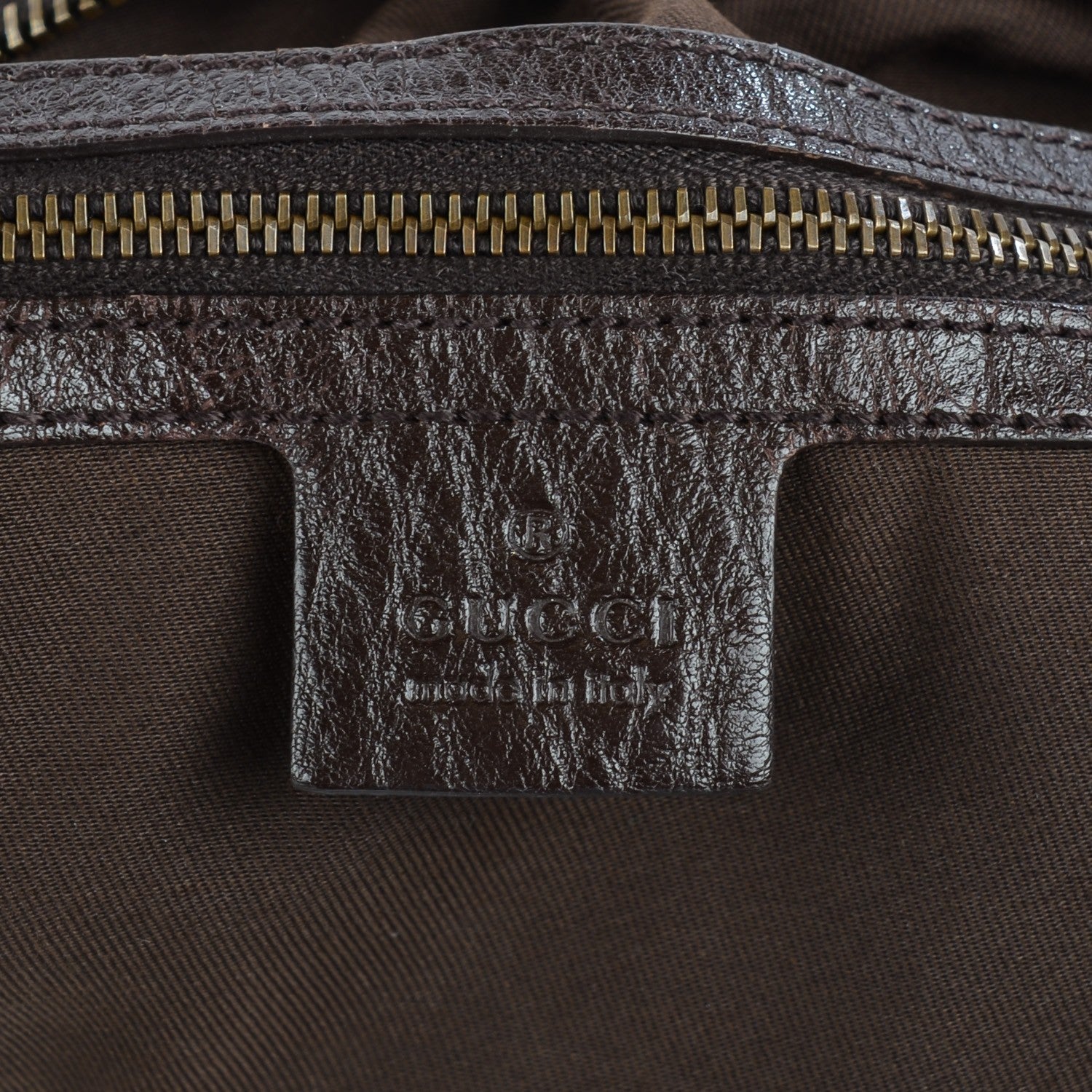 Gucci Monogram Medium Interlocking Hobo Dark Brown 5 of 6