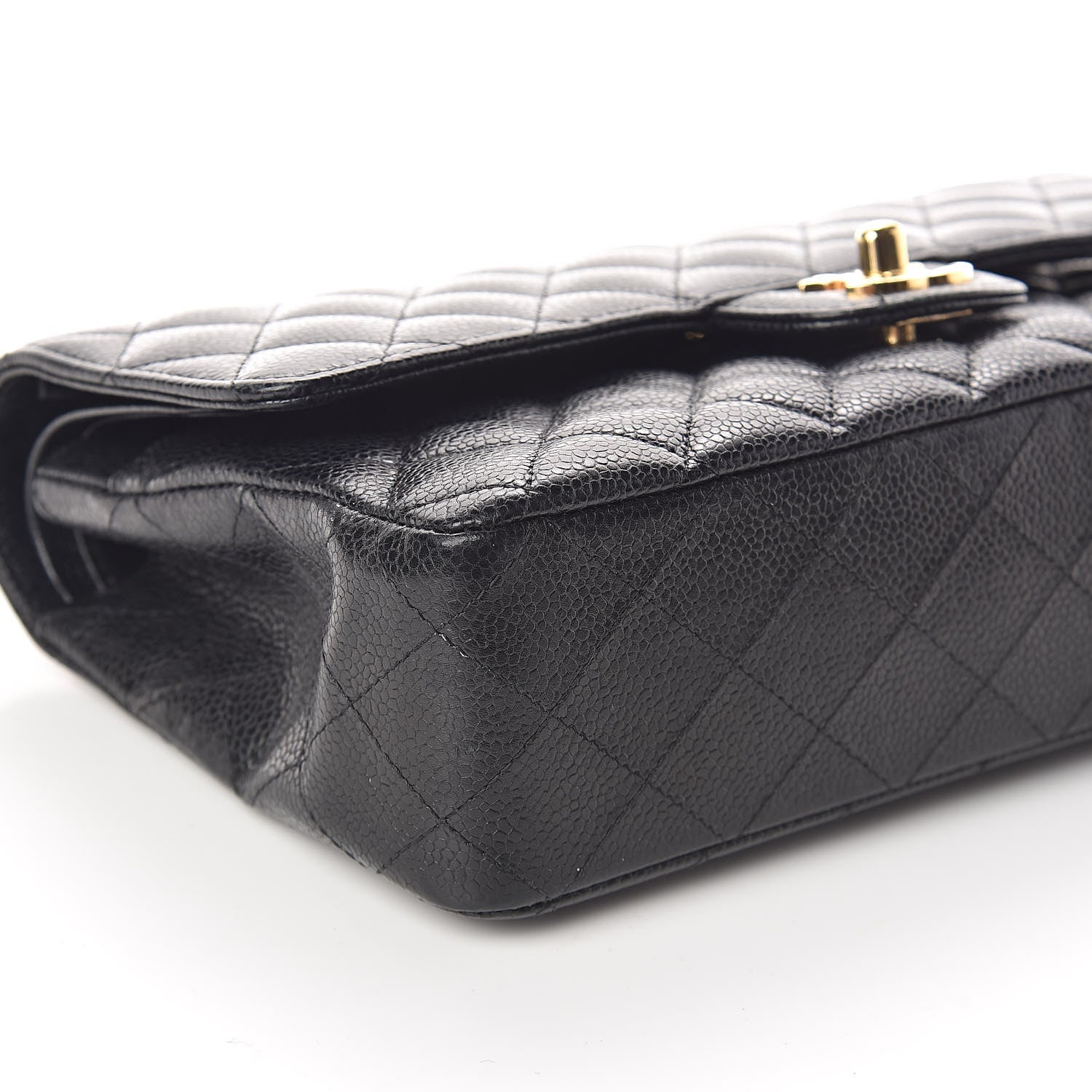 Chanel Caviar Quilted Medium Double Flap Black 8 of 10