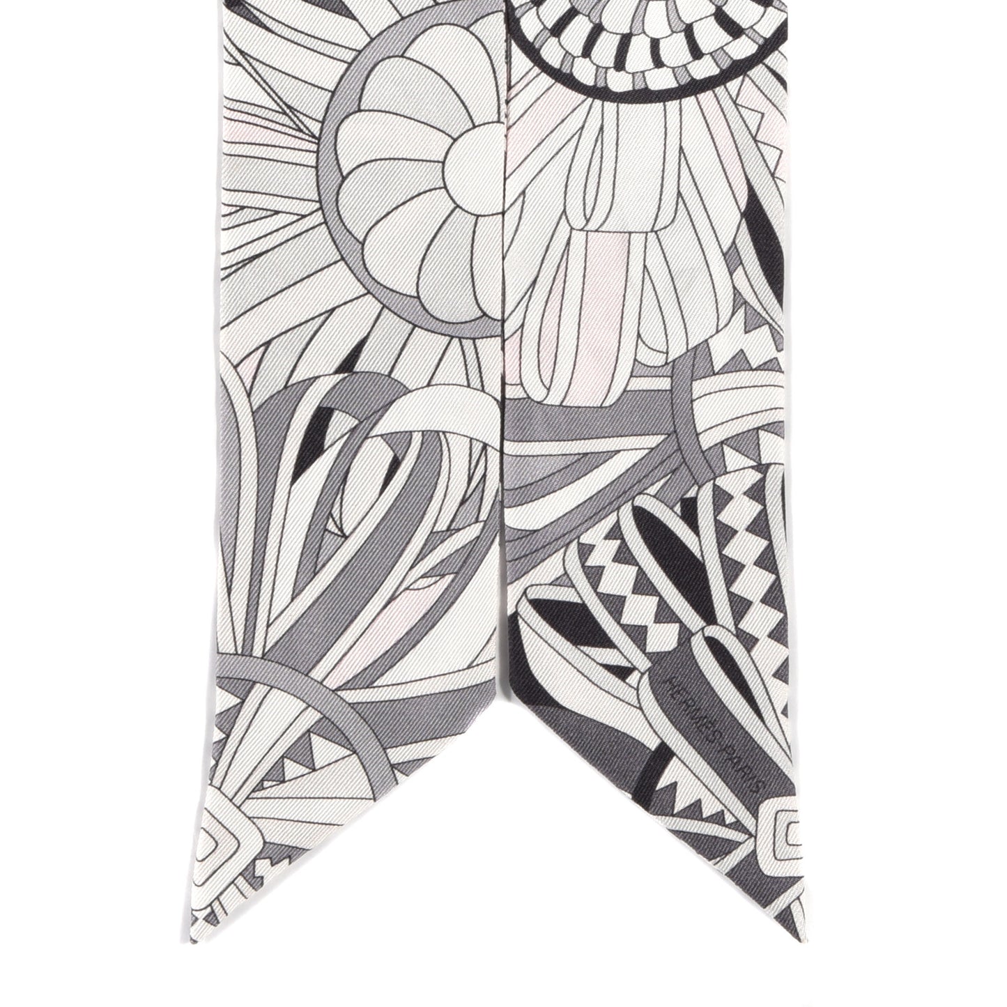Silk Les Flots Du Cheval Twilly Gris Rose Pale Black