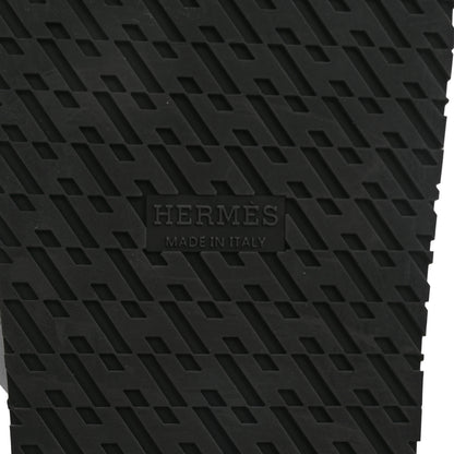 Hermes Calfskin Womens Chypre Sandals 37 Black 6 of 12