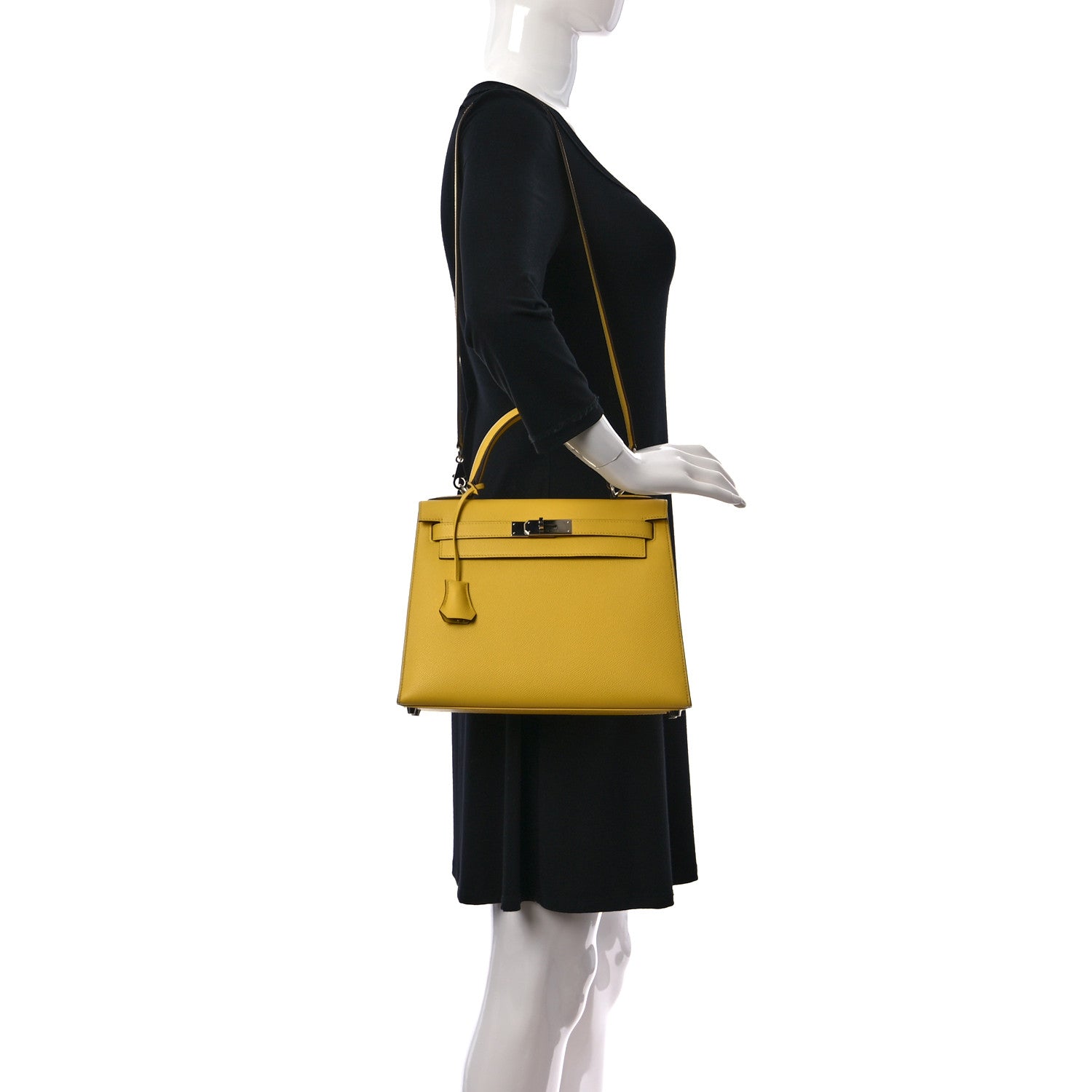 Hermes Epsom Kelly Sellier 28 Jaune De Naples 2 of 8
