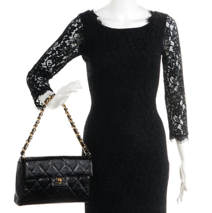 Chanel Caviar Quilted Medium Single Flap Black 2 of 8