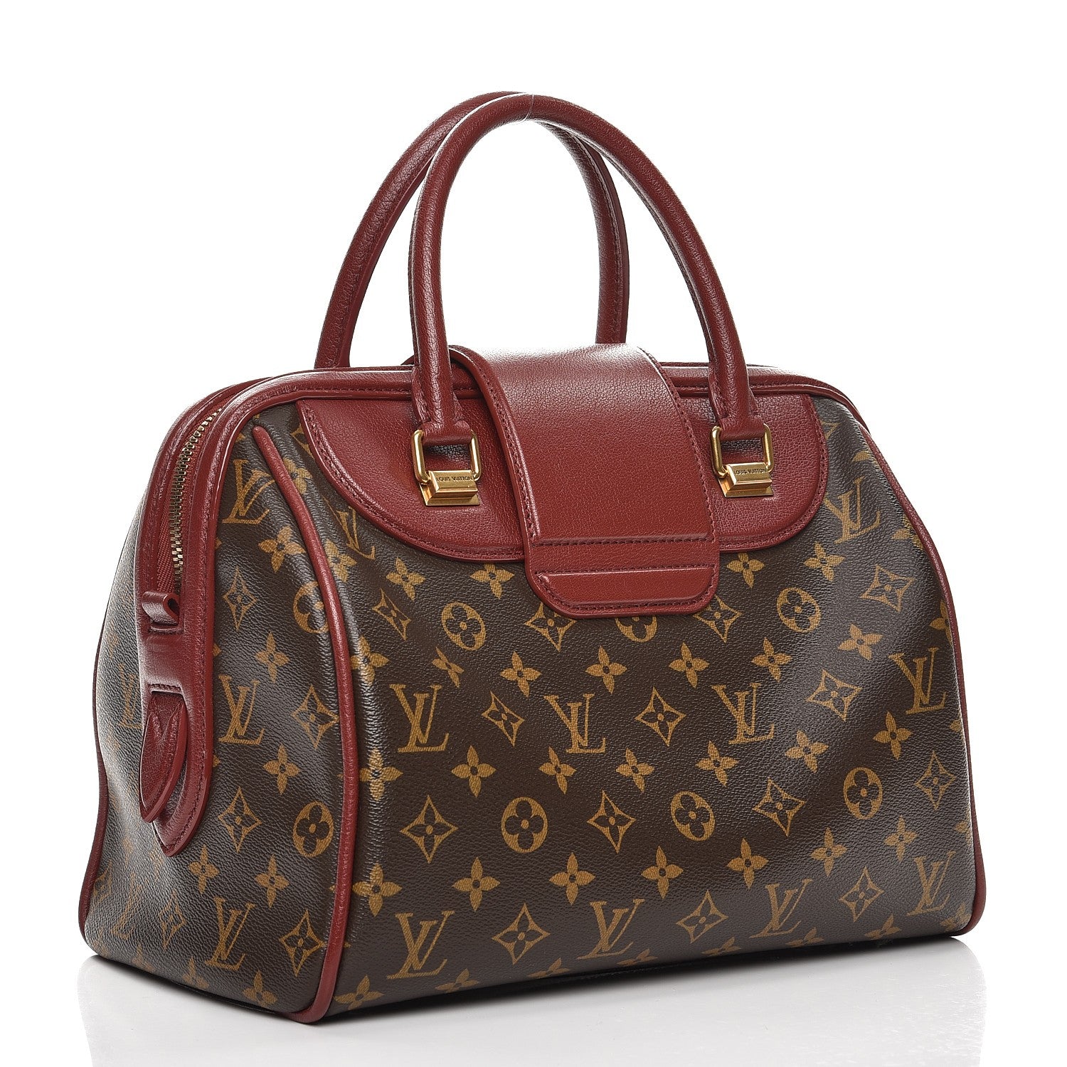 Louis Vuitton Monogram Golden Arrow Speedy Burgundy 3 of 10