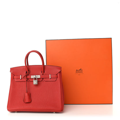 Hermes Togo Birkin 25 Rouge Vif 12 of 12