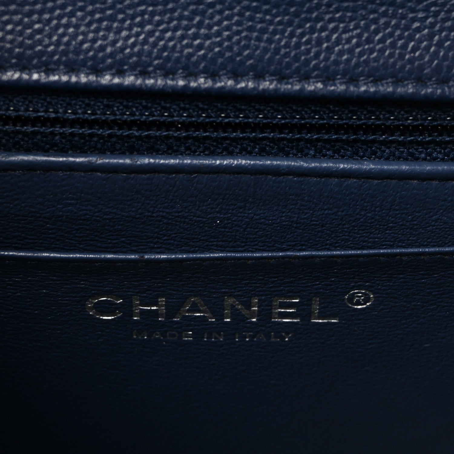 Chanel Caviar Quilted Mini Square Flap Navy 6 of 10