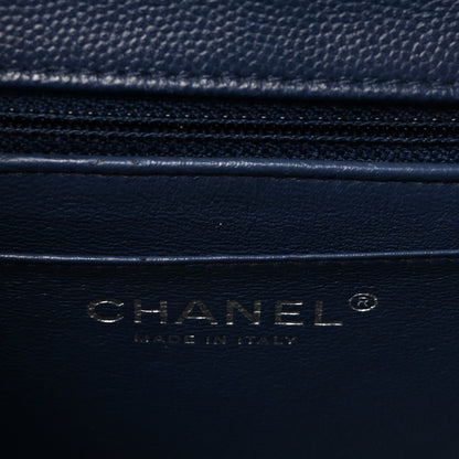 Chanel Caviar Quilted Mini Square Flap Navy 6 of 10